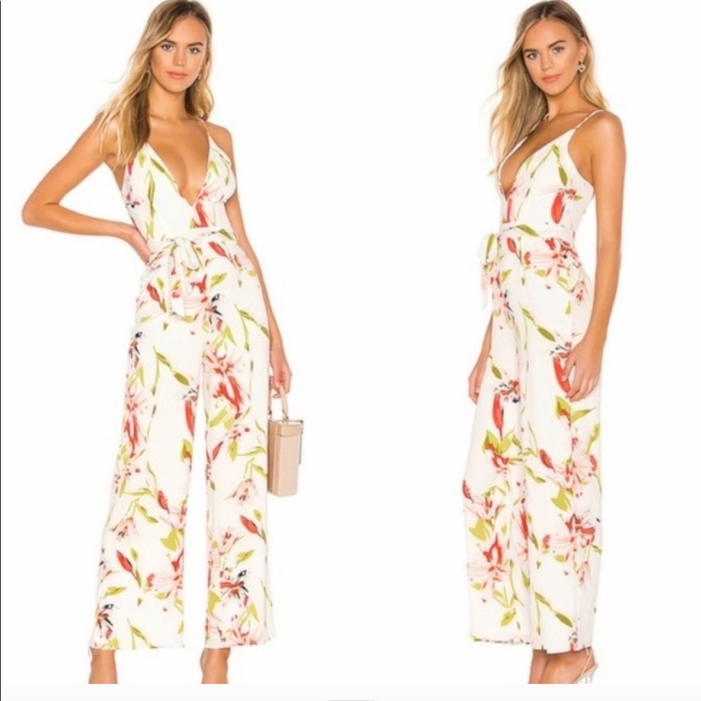 Superdown floral jumpsuit